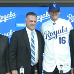 A.J. Puckett, Dayton Moore and Lonnie Goldberg